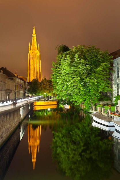 Church Of Our Lady At Night