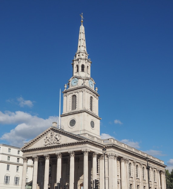 Church of Saint Martin in the Fields in Trafalgar Square in London, UK