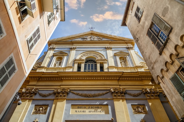 Church of SaintJacqueslesMajeure Church of Gesu in the old town of Nice France built in 1650