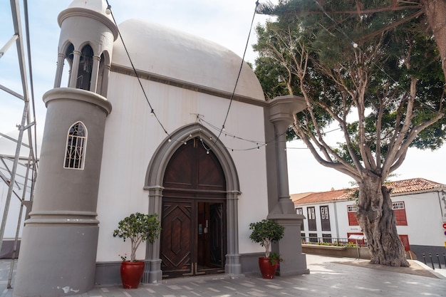 Church San Marcos inside the historical center of Agulo La Gomera Canary Islands Spain