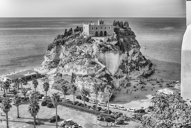 Church of Santa Maria dell'Isola in Tropea a seaside resort located on the Gulf of Saint Euphemia part of the Tyrrhenian Sea Calabria Italy