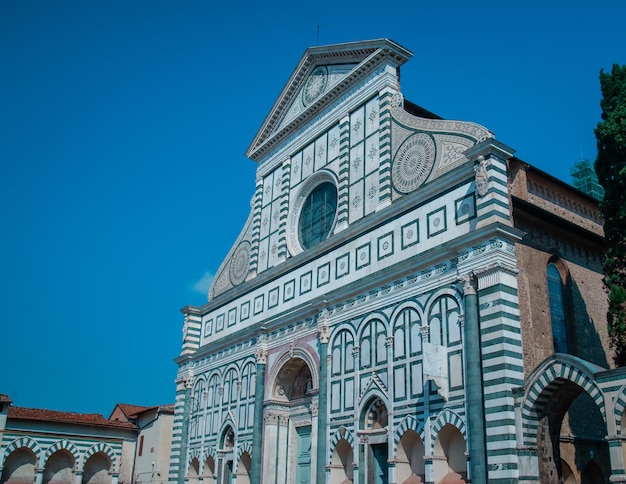 Церковь Санта-Мария-Новелла - известная достопримечательность Флоренции, Италия, Европа