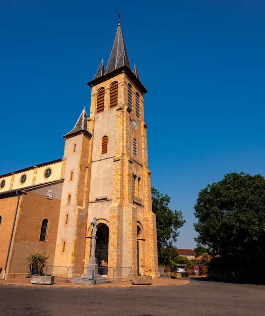 Church of the St Pierre of ArzacqArraziguet small town along the Le Puy Route