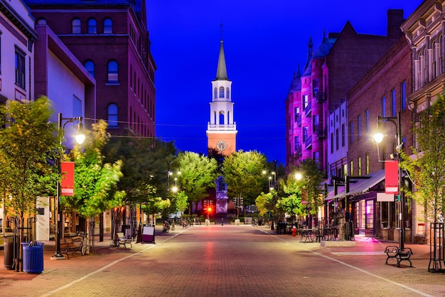 Church street in burlington vermont