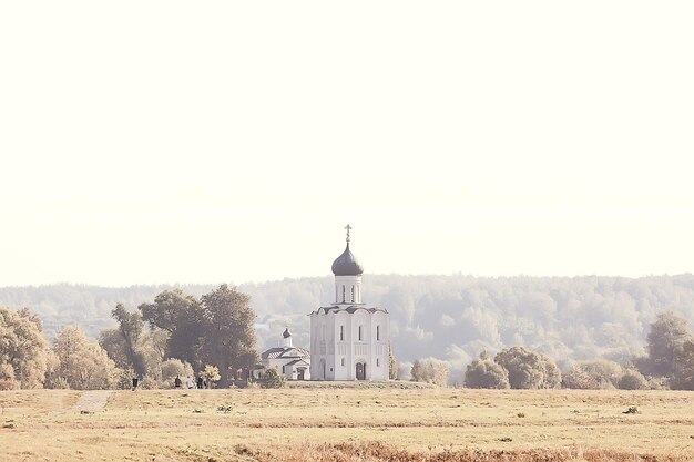 教会の夏の風景オーソドックス/夏の風景、ロシアの信仰宗教建築