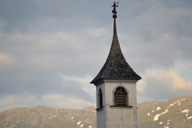 Church tower in Innsbruck Austria