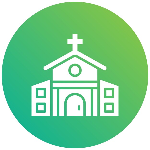 Photo church vector icon design illustration