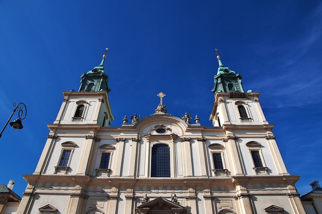 The church in Warsaw Poland