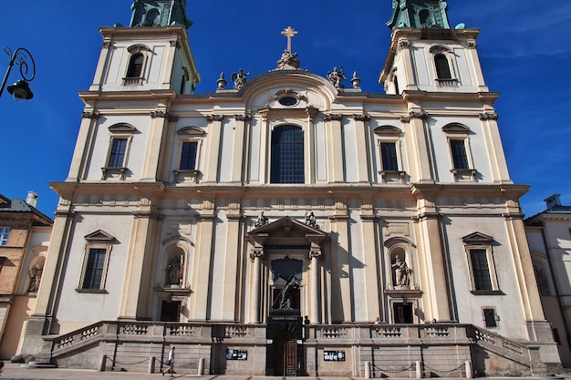 The church in Warsaw Poland