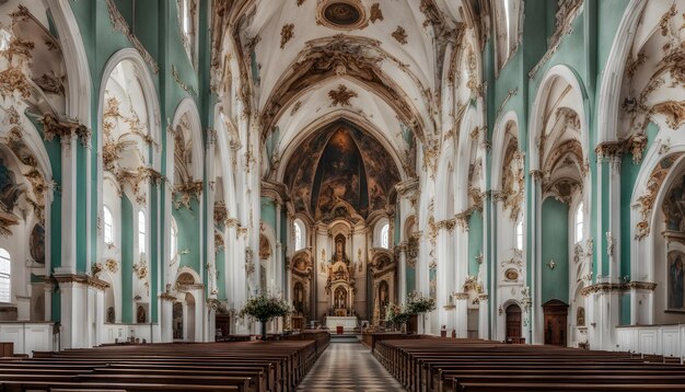 a church with a church with a church that has a cross on the top