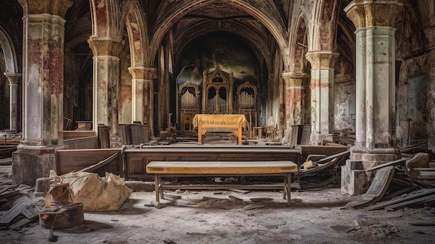 Photo a church with a sign that says'the word 