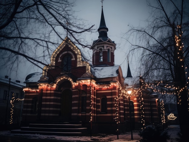 церковь с колокольней и церковь с колокольней.