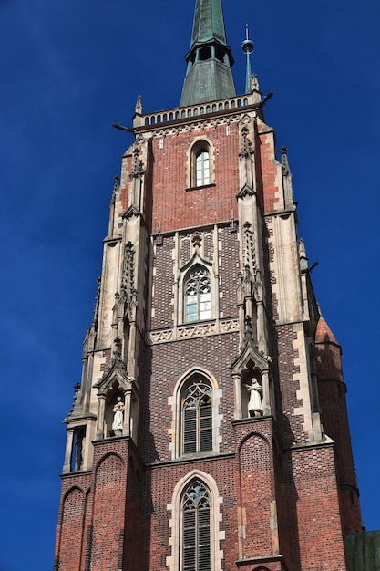 The church in Wroclaw city Poland