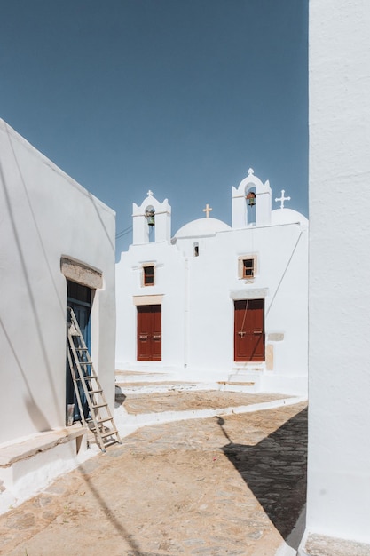 Churches in Amorgos Island Greece Cyclades