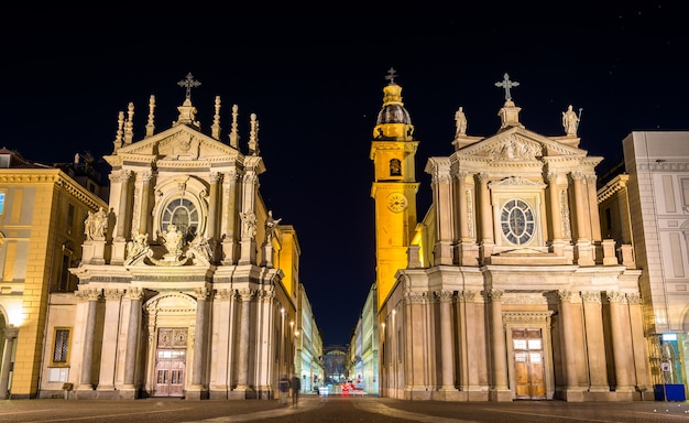 Churches of San Carlo and Santa Cristina in Turin, Italy