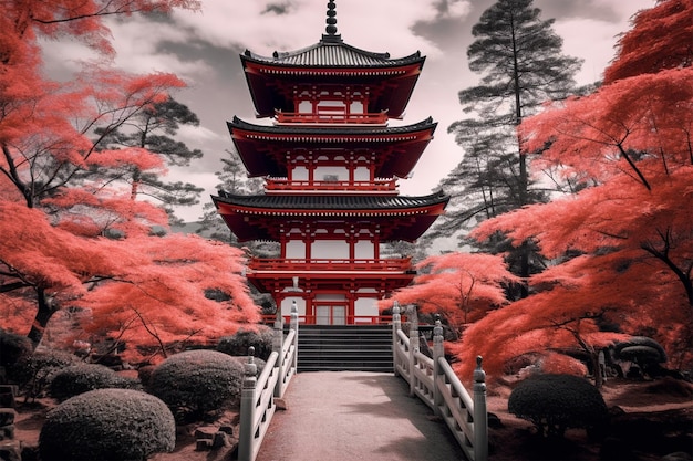 chureito red pagoda