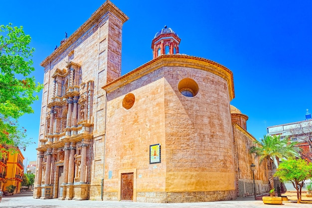 Churh of the  Parish of the Holy Cross (Parroquia de la Santisima Cruz)on square of Carmen -Plaza del Carmen