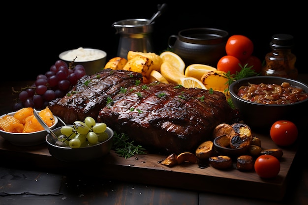 シュラスカリア BBQ おいしい食べ物 写真