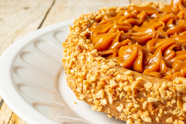 ⁇ 에 dulce de leche를 넣은 churros 케이크 달 ⁇ 한 케이크 디저트