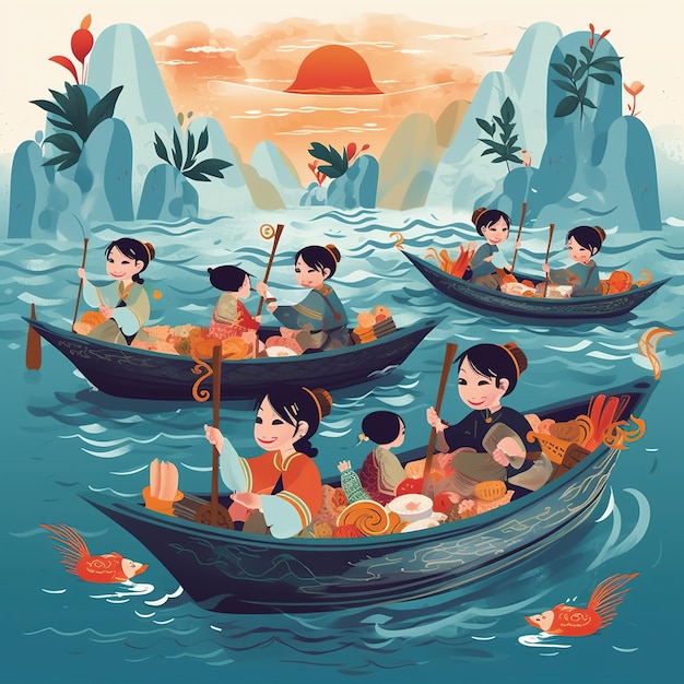 Chuseok Festival illustration