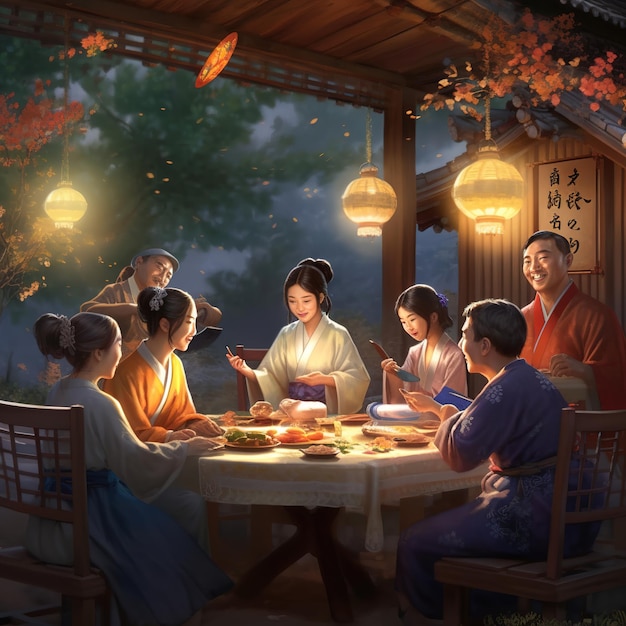 Chuseok Festival illustration