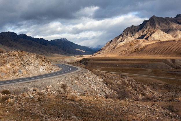 Chuya tract Russia Altai mountain range