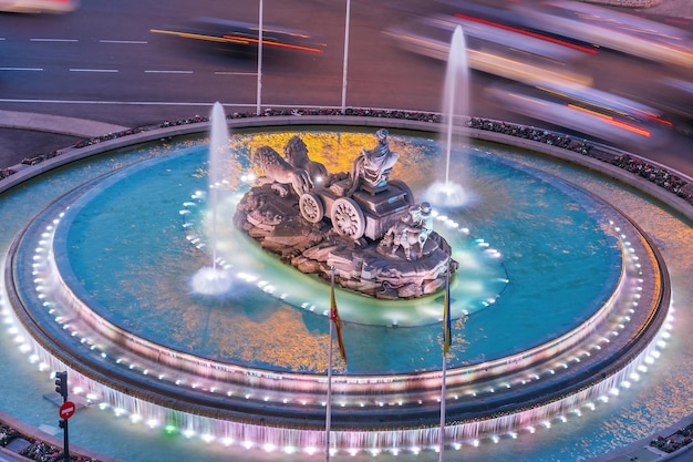 Cibeles fountain in Madrid Spain