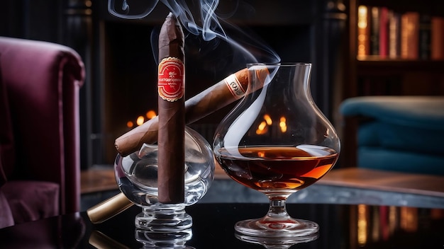 Cigar and cognac