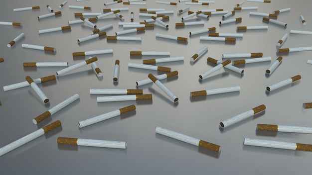 cigarette background 3d render