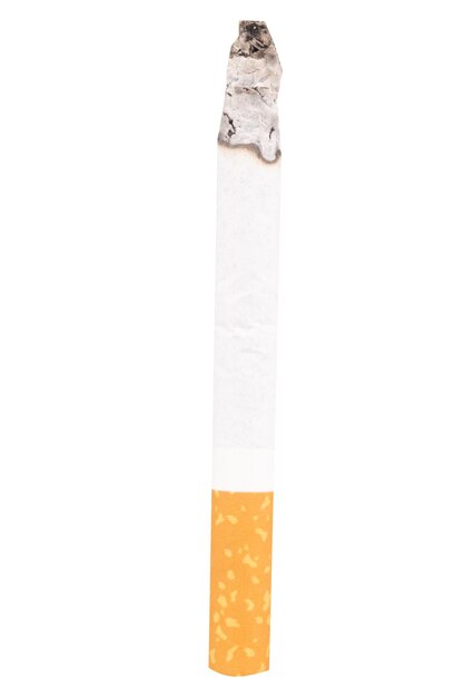 색 배경에 고립 된 담배
