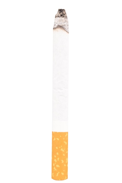 白い背景で隔離されたタバコ