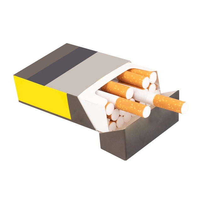 Cigarette pack cancer danger filter