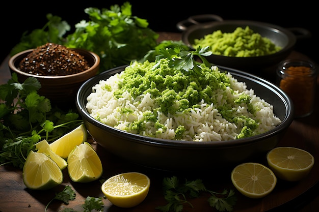 Foto cilantro lime rice cena ricetta cibo foto