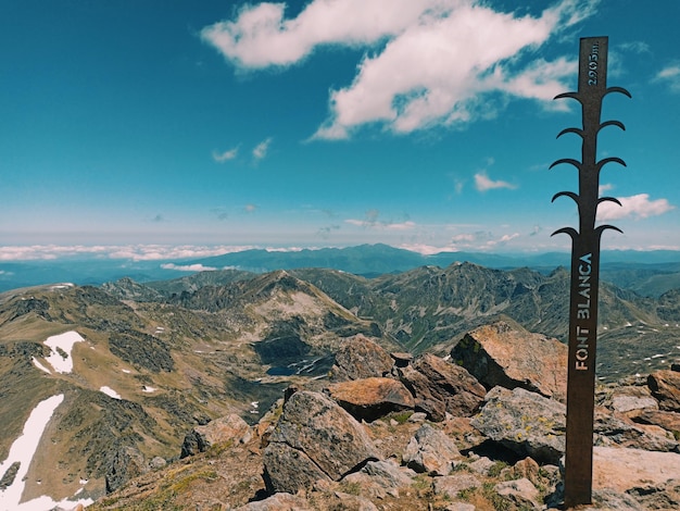 Photo cima de font blanca en ordino andorra