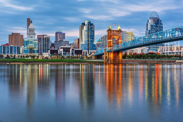 Photo cincinnati ohio usa downtown skyline