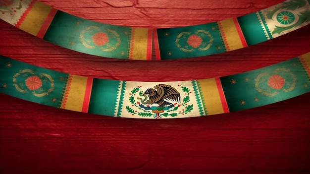 メキシコのシンコ・デ・5月の連邦祝日フィエスタのバナーとポスターのデザインジェネレーティブAI