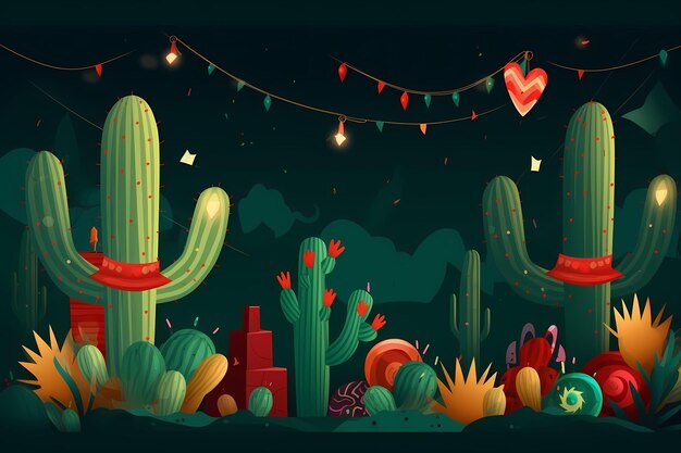 Cinco de Mayo Background generated ai