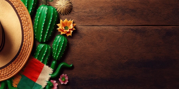 Photo cinco de mayo background with copy space