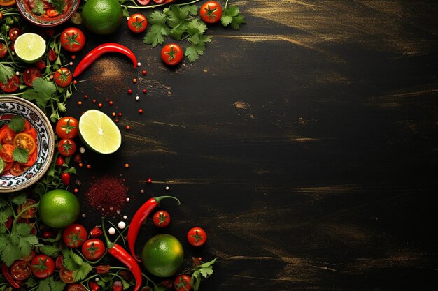 Photo cinco de mayo background with mexican elements