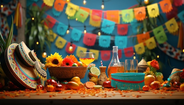 Cinco De Mayo Element Background