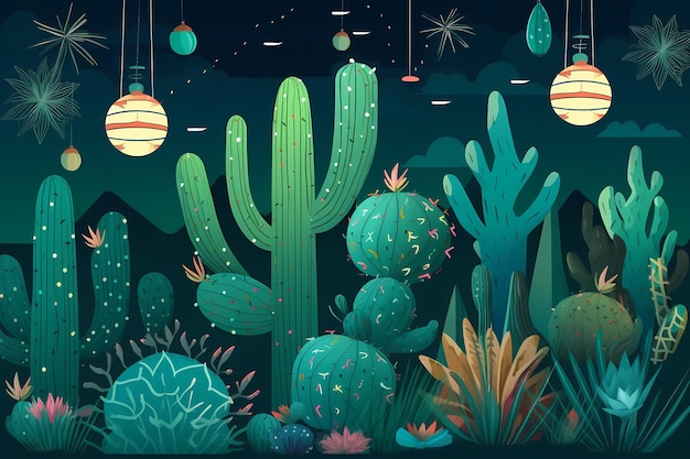 Cinco de Mayo federale feestdag in Mexico achtergrond ilustration gegenereerd ai