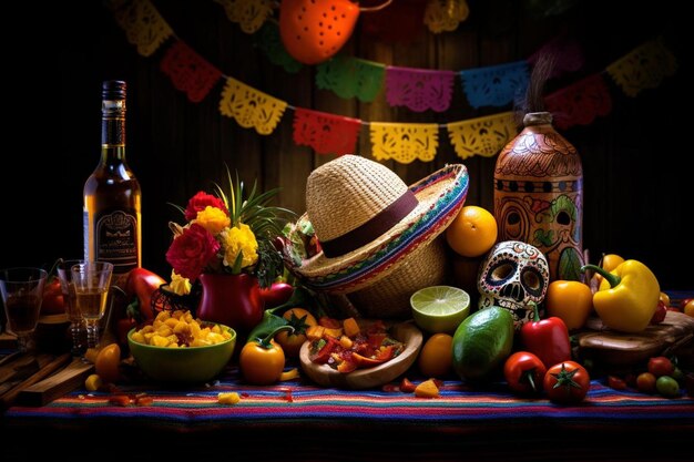 Cinco De Mayo Festive Display Background Image