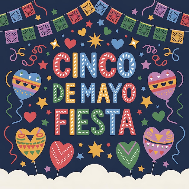 Cinco De Mayo Fiesta Kleurrijke feestballonnen