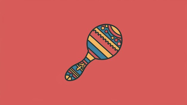 Foto celebrazione della festa del cinco de mayo con cactus maracas e sombrero generative ai