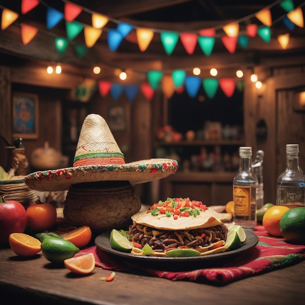 Праздничный плакат Cinco De Mayo