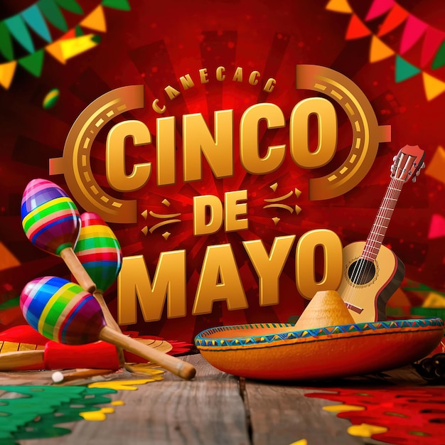 Фото cinco de mayo изолирован на фоне generative ai