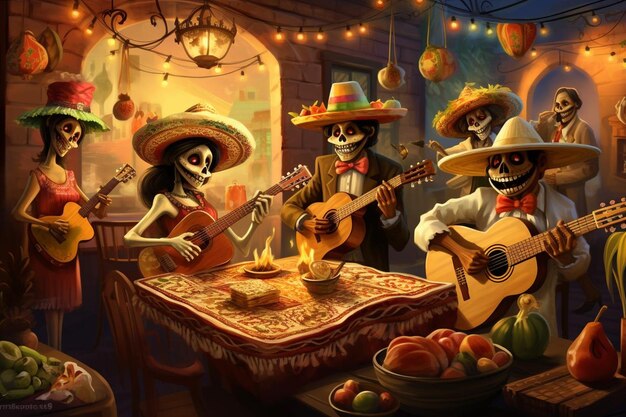 Cinco De Mayo Party Art Drawing Image