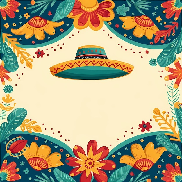 Cinco de mayo poster background generated ai