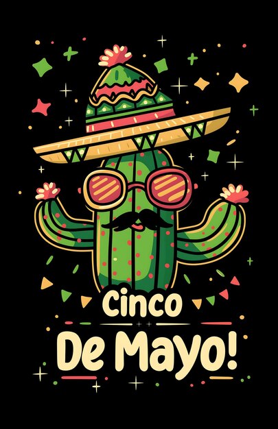 Foto progettazione di poster di cinco de mayo e progettazione di post sui social media