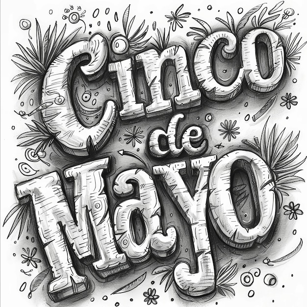 Photo cinco de mayo poster illustration